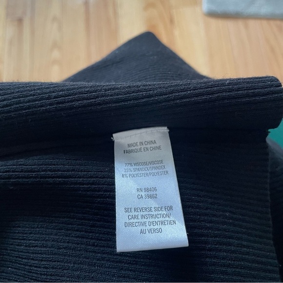 Theory Arryn Prosecco Viscose Knit Ribbed Black A Line Mini Skirt EUC Size XS - Picture 10 of 12